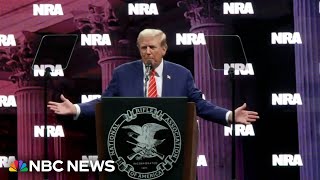 Trump Accepts Nra Endorsement At Annual Convention