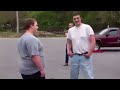 FIGHT STREET, Fat Man Vs Tall Man Parking Lot Fight