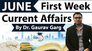 June 2018 current affairs in English first week set 1 - IBPS/SSC CGL/CHSL/LDC/Police/KVS/UGC/CLAT