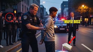 The Police Officer Arrested A Black Boy For No Reason --Not Knowing His Father Was A Mafia Boss
