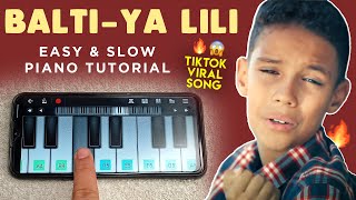 Balti - Ya Lili W Ya Lila | Easy & Slow Piano Tutorial | Music Lover Krishna |#S