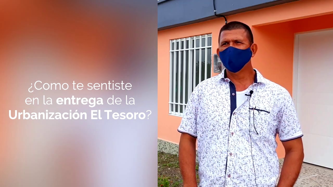 Estas son las palabras de Manuel Borja, uno de los beneficiados de la Urbanización El Tesoro.