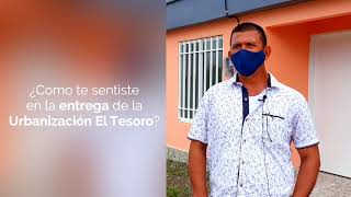 Estas son las palabras de Manuel Borja, uno de los beneficiados de la Urbanización El Tesoro.