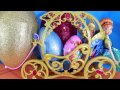 Cinderella SURPRISE Eggs with Frozen Fever Elsa Anna Disney Princess Dolls