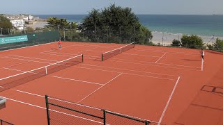 FEAT OF ARTIFICIAL CLAY - St IVES TENNIS CLUB ADVANTAGE REDCOURT INSTALLATION