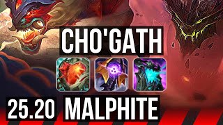 Chogath Vs Malphite Top Euw Master 25.20