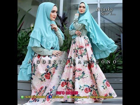 Video Kerudung Terbaru Motif Bunga