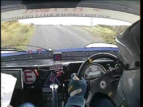 incar camera on the calgary bay stage in a darrian rally car