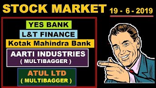( L&T Finance) (Yes Bank) (kotak Mahindra Bank) (Aarti industry) (Atul ltd) news in Hindi by SMkC