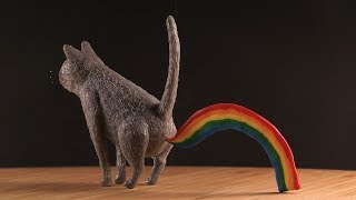 3D pen | 무지개똥고양이 | Rainbow Poop Cat
