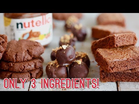 VIDEO : 3-ingredient nutella recipes: brownies, cookies & truffles! - subscribe here: http://bit.ly/gemmasboldbakers writtensubscribe here: http://bit.ly/gemmasboldbakers writtenrecipe: http://bit.ly/3ingredientnutellarecipes my threesubs ...