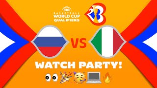 Russia v Italy - Watch Party | ⚡🏀 #FIBAWC Qualifiers | #WinForAll
