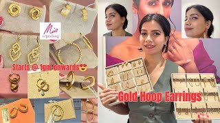 Mia By Tanishq Lightweight D Hoop Earrings Designs With Pricetrendy D Hoop Earrings Designs