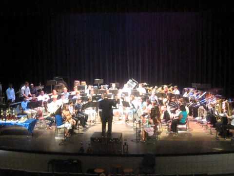 Pineville High School Rebels Symphonic Band playing Earth Song...