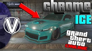 GTA 5 Online | CHROME DOMINATOR GTX Paint Job *Chrome ICE* (GTA 5 Online Super Sport DLC Vehicles)