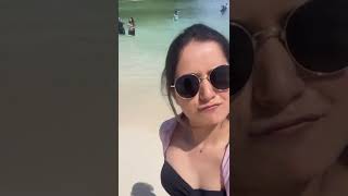 Ashika Ranganath Hot In An Island At Thailand