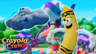 Slippery Water Slide Makes Daisy Dizzy Crayola Crew Fun Imagination Cartoons For Kids