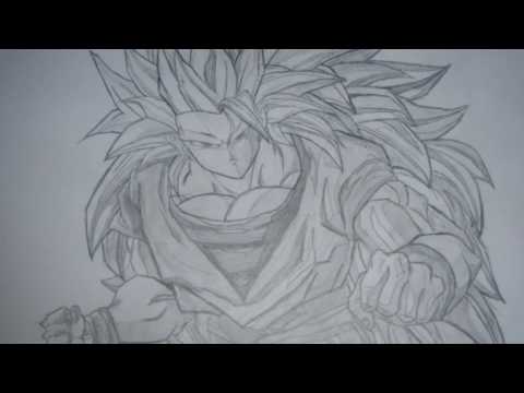 goku super saiyan 1 10. Drawing of Goku Super Saiyan 3