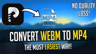 How To Convert Webm To Mp4 The Easiest Way Is Here