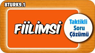 Fiilimsi - Taktikli Soru Çözümü 📙 tonguçCUP 1.Sezon - 8TURK9.1
