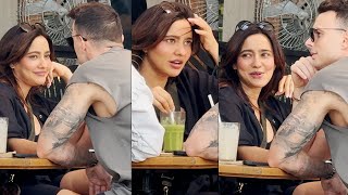 Neha Sharma With Bf Petar Sliskovi Snapped At Cafe In Bandra Ms Shorts