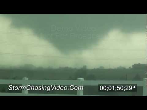 4/9/2012 Woodward, OK Tornado stock footage