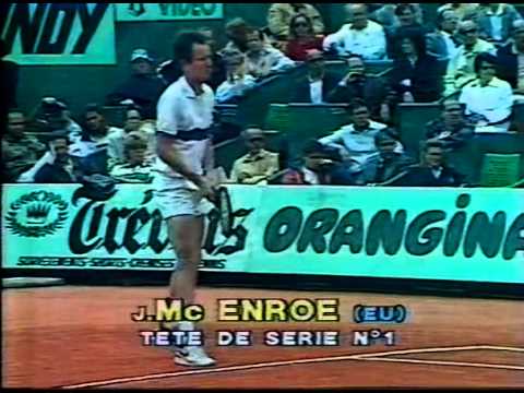 マッケンロー vs ビランデル - Semi 決勝戦（ファイナル）　 ローランギャロス 1985 - 02／11