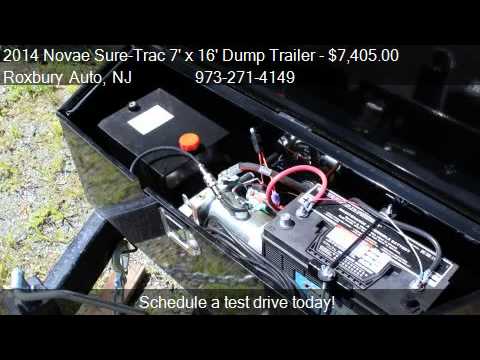 2014 Novae Sure-Trac 7' x 16' Dump Trailer 14K Scissor Lift