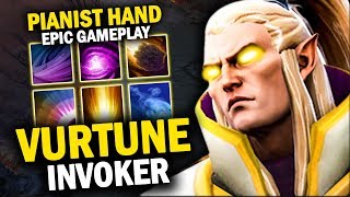 VURTUNE INVOKER VS HUSKAR MID | EPIC COMBO 20 KILLS NO MERCY - DOTA 2 INVOKER