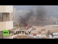RAW ISIS suicide attack aftermath at luxury Tripoli hotel