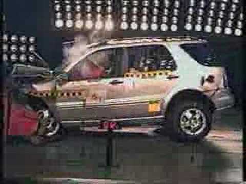 Crash Test of 2005 Mercedes Benz Ml 500 w/sab - YouTube