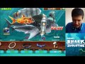 MAX LEVEL SHARK FIGHTING! | Hungry Shark Evolution Gameplay | Spending Gold!