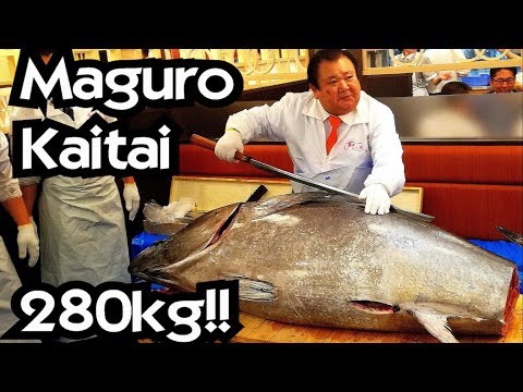 280KG!! TAGLIO TONNO BESTIALE!!! - Vivi Giappone 280KG!! TAGLIO TONNO BESTIALE!!! - Vivi Giappone