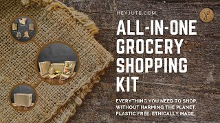 HeyJute Sustainable Shopping Kit Grocery