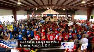 • Alison Grimes & Mitch McConnell • Fancy Farm • Kentucky • 8/2/14 •