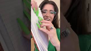 GIRL WITH LONG NAILS POPS HER NAILS OFF ASMR #shorts