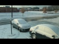 Time-lapse Test [ 2 ] Melting Snow — Panasonic HDC HS-700 Camcorder — "Hallelujah Chorus"