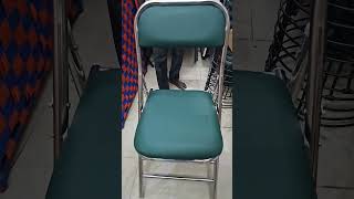 Green Stainless Steel Folding Chair By