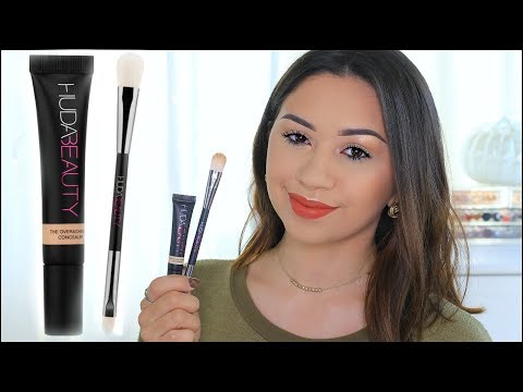 HUDA BEAUTY THE OVERACHIEVER CONCEALER & DUAL ENDED CONCEALING BRUSH