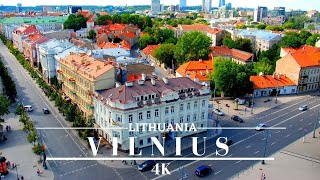 Vilnius Lithuania 4K By Drone Wonderful Summer Footage