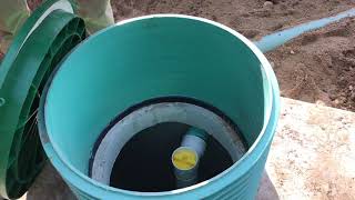 Scott Grenon Of Grenco Excavation Demonstrates How To Clean An Effluent Filter