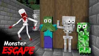 Escape In Scp-096 Maze - Monster School - Minecraft Animation