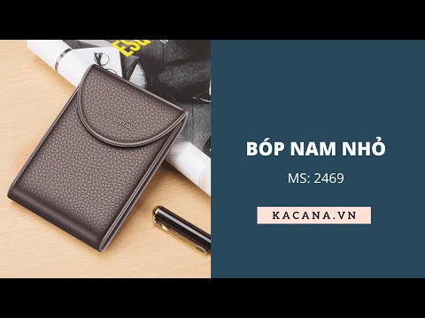 Bóp nam loại ví da nam nhỏ gọn đựng bằng lái xe 2469 - kacana.vn