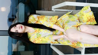 Model Yeolmu, 플라워 롱원피스, Body From The Terrace. , 모델 열무 1