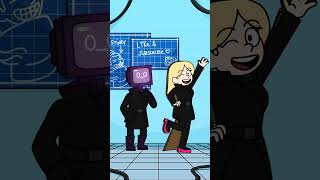 Tv Woman And Tv Woman Cartoon Animation