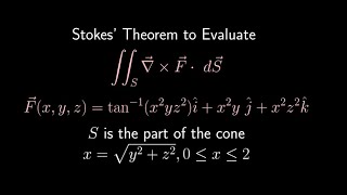 Use Stokes' Theorem to Evaluate the Surface Integral