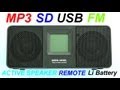 MP3 speaker FM radio with remote