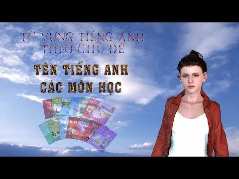 Từ vựng về tên các môn học - Từ vựng tiếng anh theo chủ đề