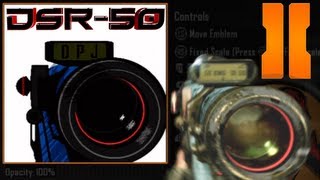 Black Ops 2 - DSR-50 Quick Scoping Emblem Tutorial (w/ ballistics CPU)