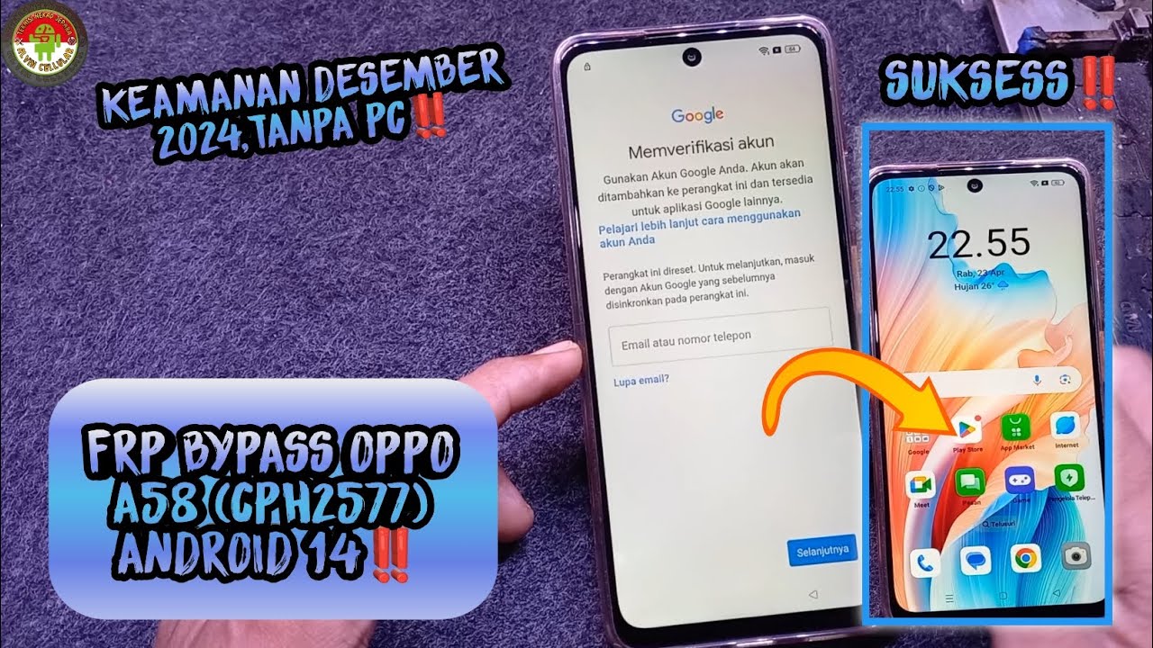 FRP BYPASS OPPO A58 (CPH2577) Android 14 Security FRP BYPASS OPPO A58 (CPH2577) Android 14 Security
